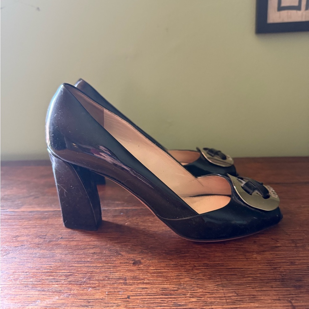 Black Prada Block Pumps